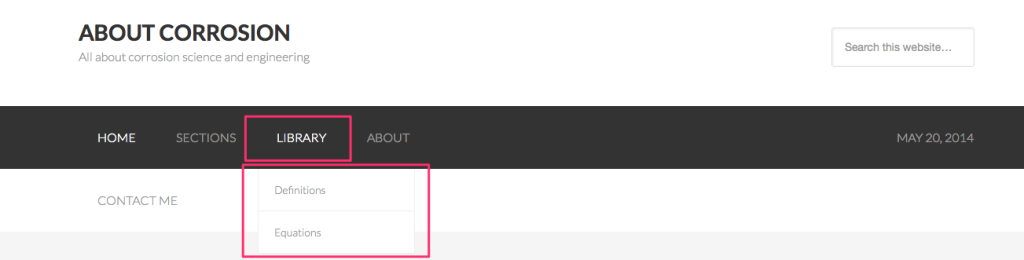 Figure 2. The new Library Tab is where you will find all definitions and equations.